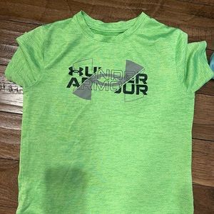 Lime green Under Armour tee